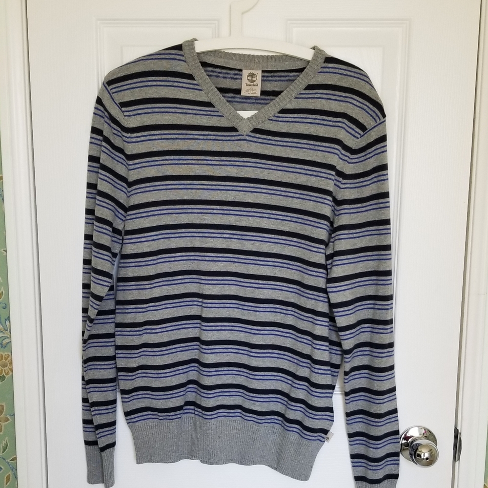 Timberland 100% Cotton V-Neck Sweater